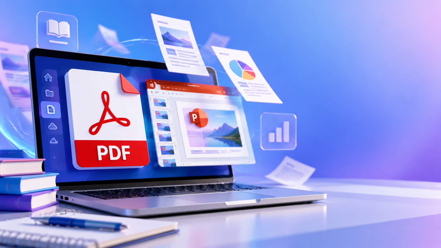 تدریس با PDF و پاورپوینت در کلاس آنلاین