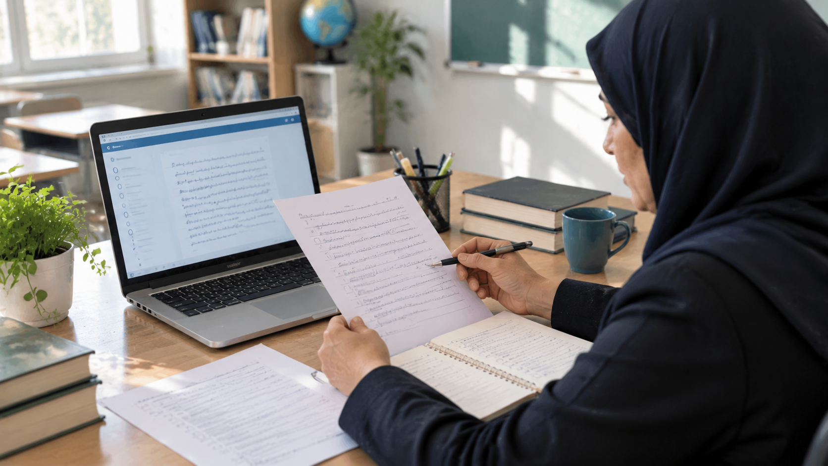 بررسی خوانایی پاسخ تشریحی و روش ثبت ارزیابی توسط دبیر